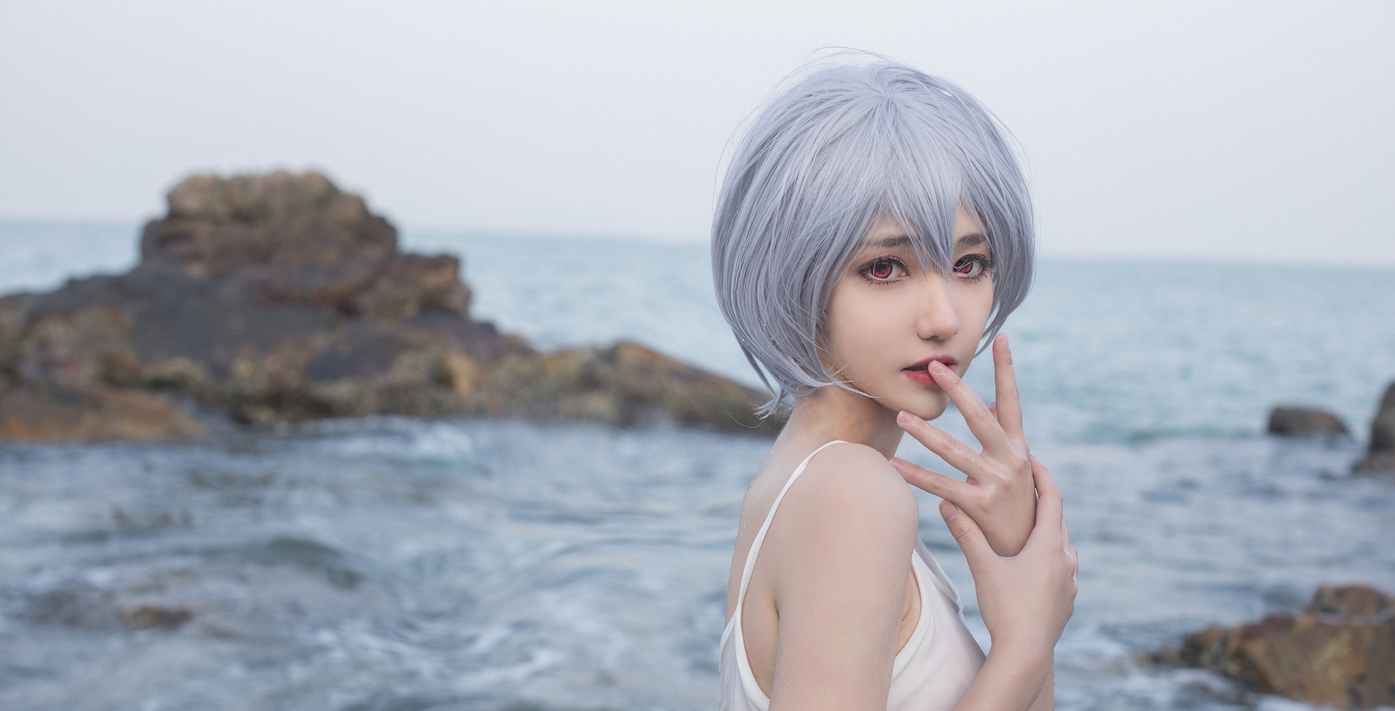 图片[1]-南桃Momoko – NO.002 绫波丽白裙 [25P]-XikXak